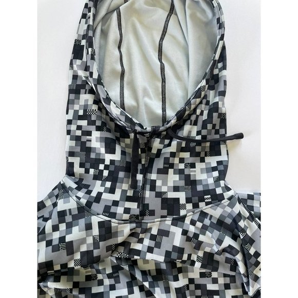 Nike Pro Hyperwarm Dri-Fit Hoodie Womens Large Pixel Gray Black - Picture 9 of 10